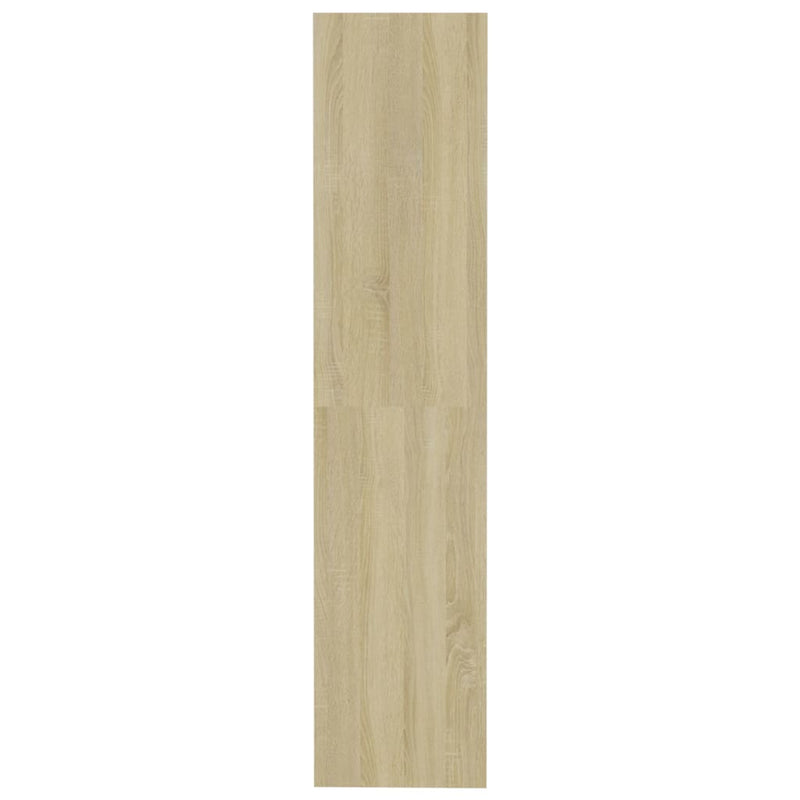 vidaXL Book Cabinet/Room Divider Sonoma Oak 80x30x135 cm Engineered Wood