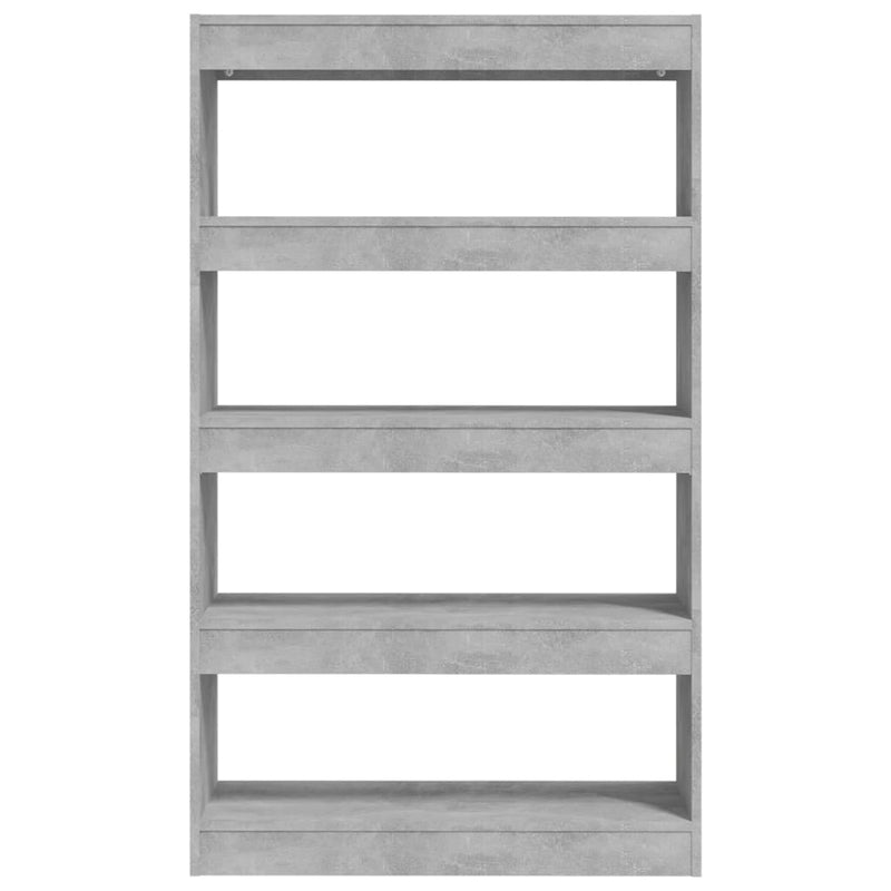 vidaXL Book Cabinet/Room Divider Concrete Grey 80x30x135 cm Engineered Wood