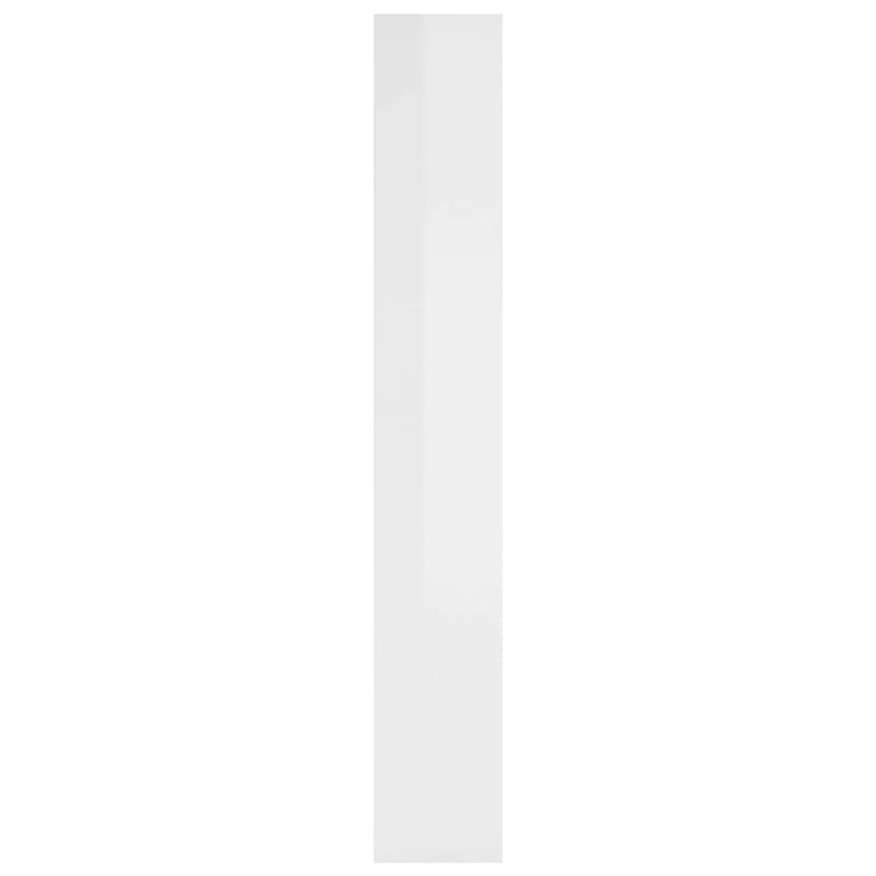 vidaXL Book Cabinet/Room Divider High Gloss White 80x30x198 cm Engineered Wood