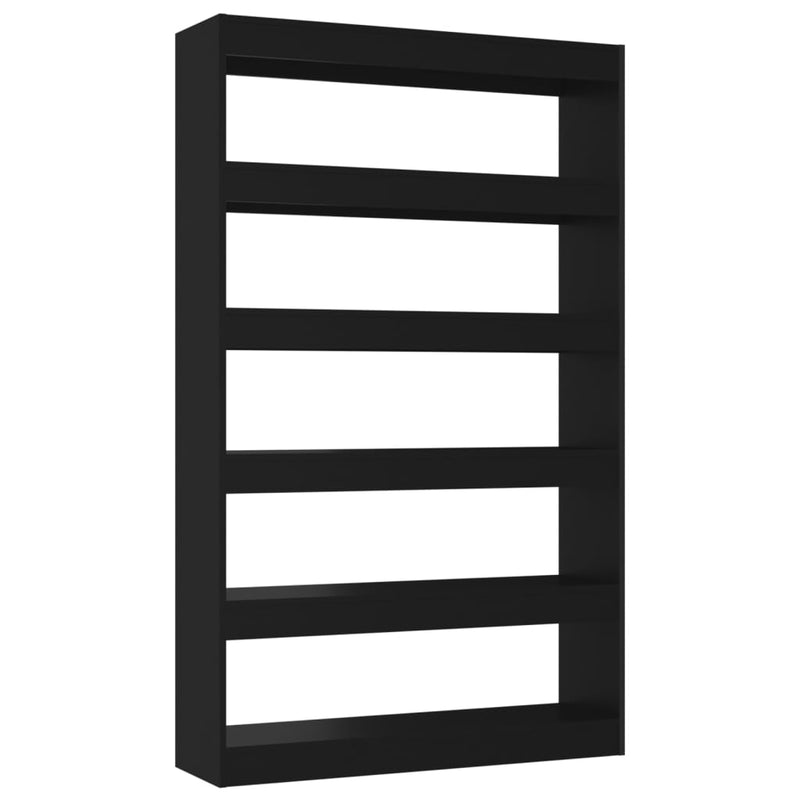 vidaXL Book Cabinet/Room Divider Black 100x30x166 cm