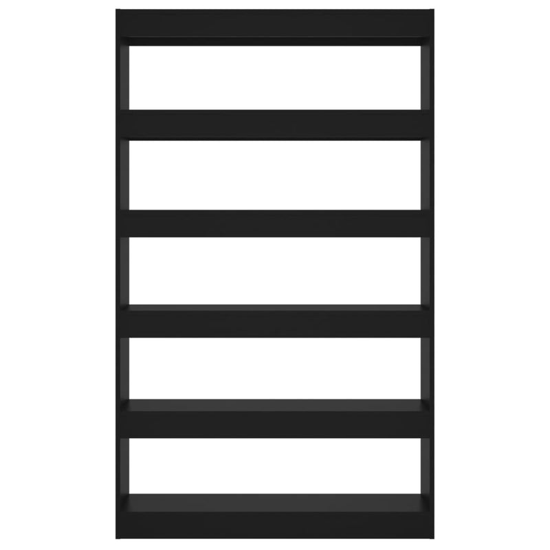vidaXL Book Cabinet/Room Divider Black 100x30x166 cm