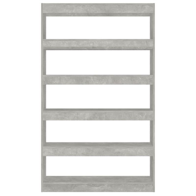 vidaXL Book Cabinet/Room Divider Concrete Grey 100x30x166 cm