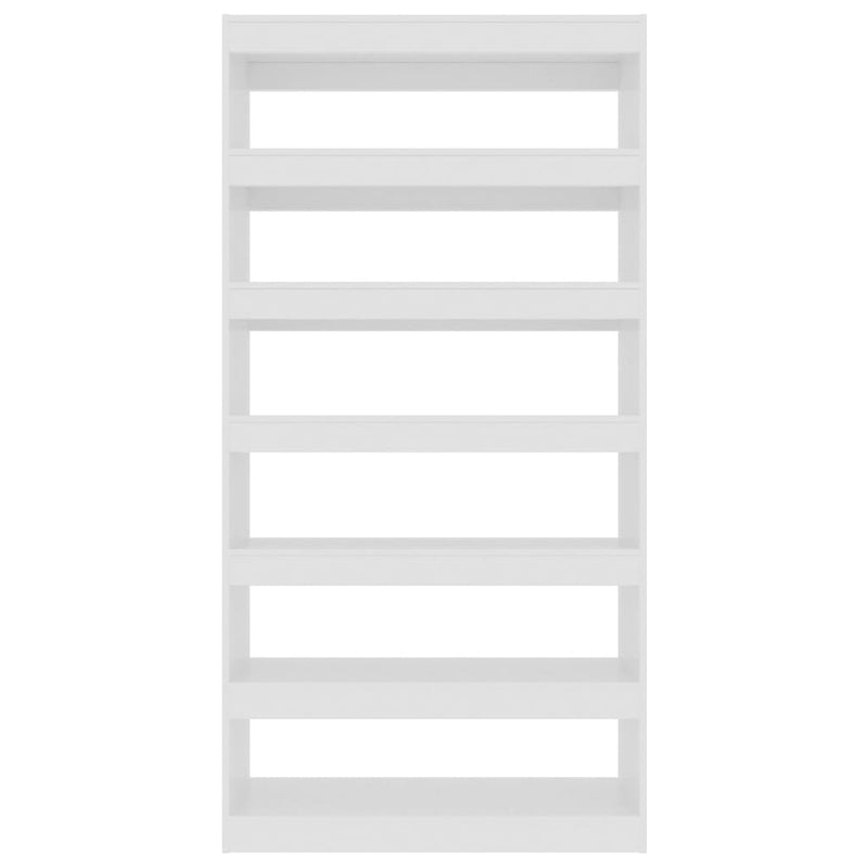 vidaXL Book Cabinet/Room Divider High Gloss White 100x30x198 cm Engineered wood