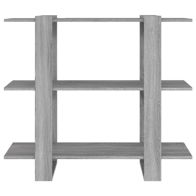 vidaXL Book Cabinet/Room Divider Grey Sonoma 100x30x87 cm
