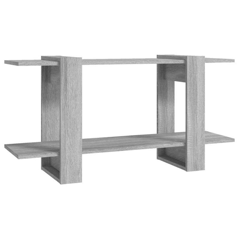 vidaXL Book Cabinet Grey Sonoma 100x30x51 cm Engineered Wood