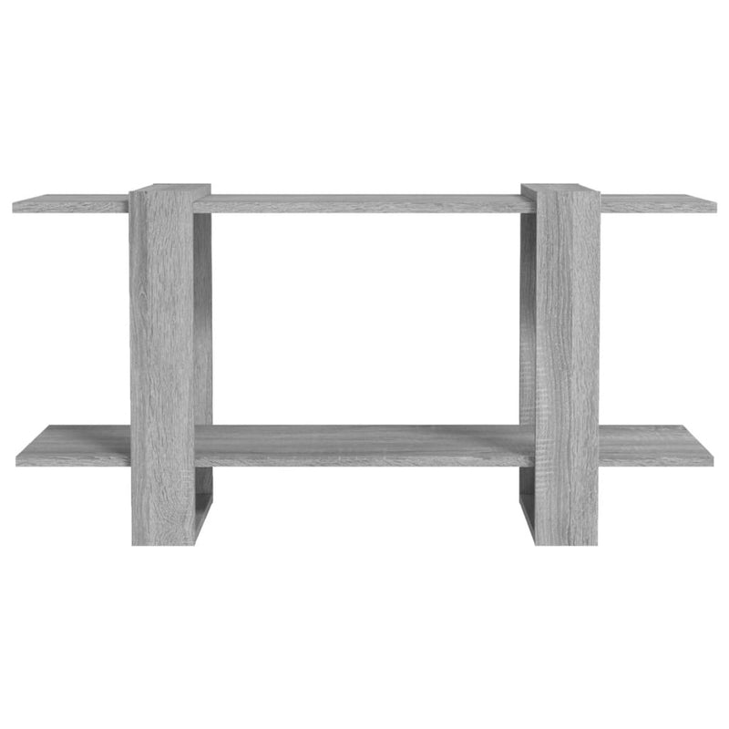 vidaXL Book Cabinet Grey Sonoma 100x30x51 cm Engineered Wood