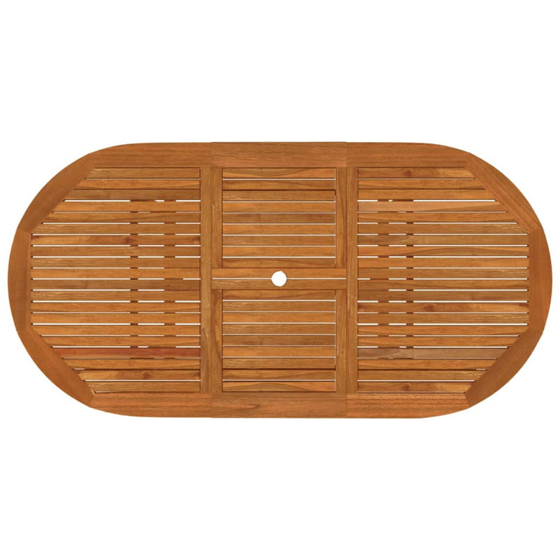 vidaXL Garden Table 200x100x75 cm Solid Wood Eucalyptus