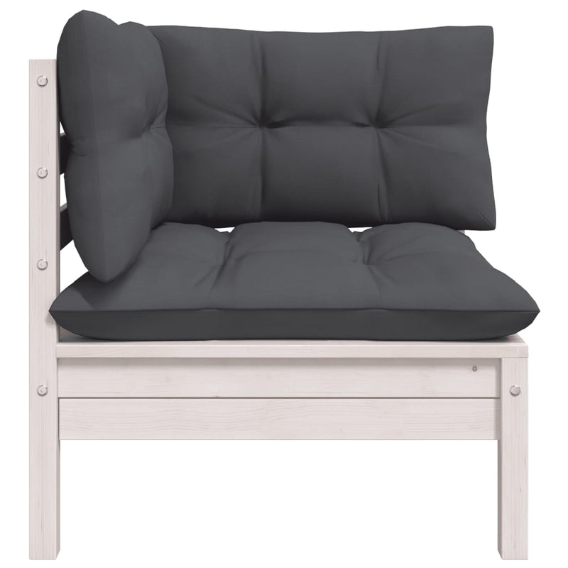 vidaXL 6 Piece Garden Lounge Set with Cushions Solid Pinewood