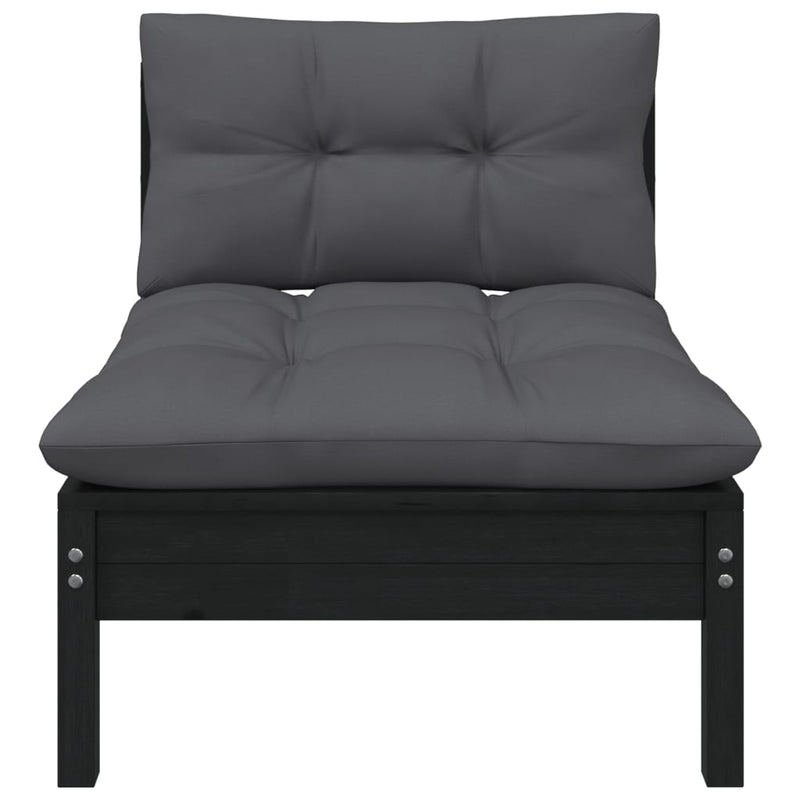 vidaXL 7 Piece Garden Lounge Set with Cushions Solid Pinewood