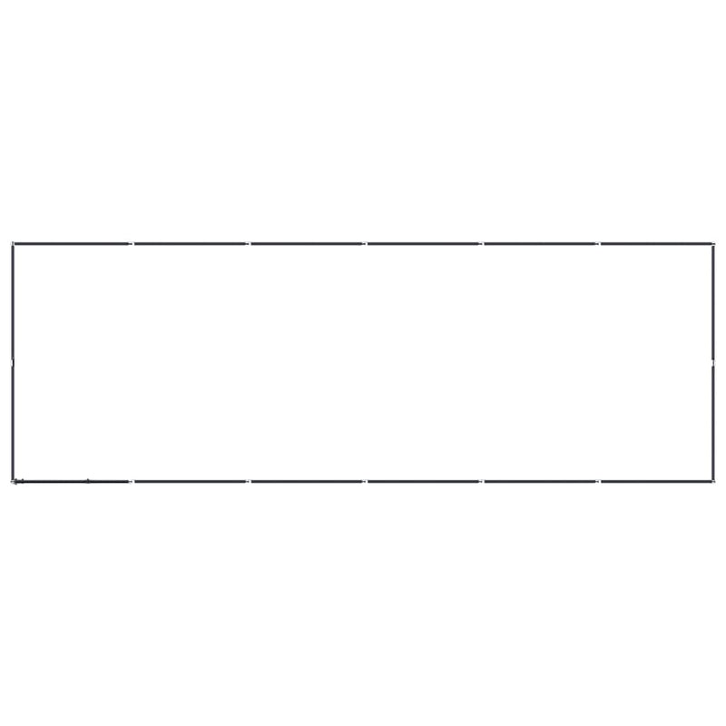 vidaXL Outdoor Dog Kennel Steel 11.06 m²