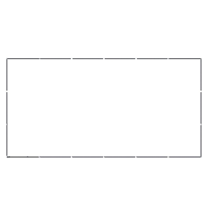 vidaXL Outdoor Dog Kennel Steel 16.59 m²