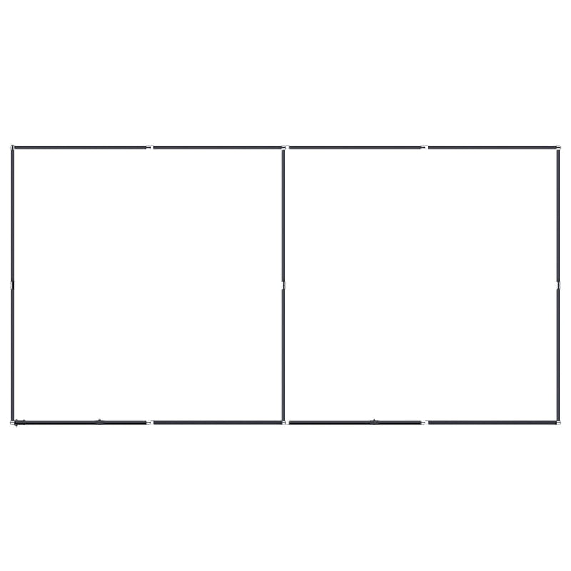 vidaXL Outdoor Dog Kennel Steel 7.37 m²