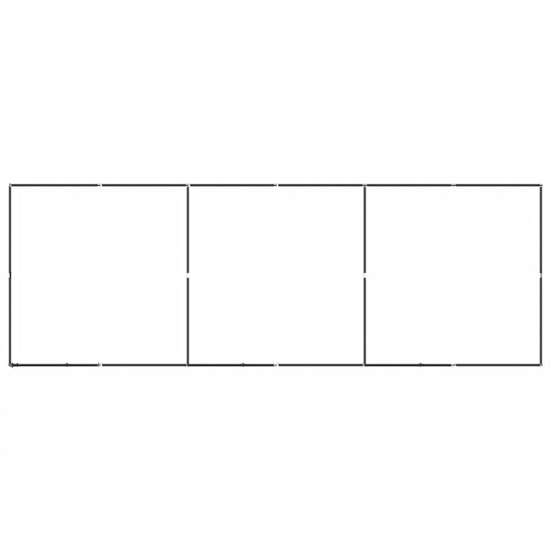 vidaXL Outdoor Dog Kennel Steel 11.06 m²