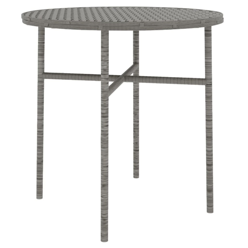 vidaXL 3 Piece Garden Dining Set Poly Rattan Anthracite