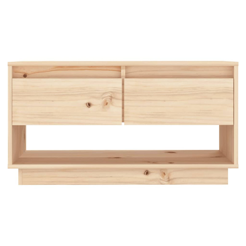 vidaXL TV Cabinet 74x34x40 cm Solid Wood Pine