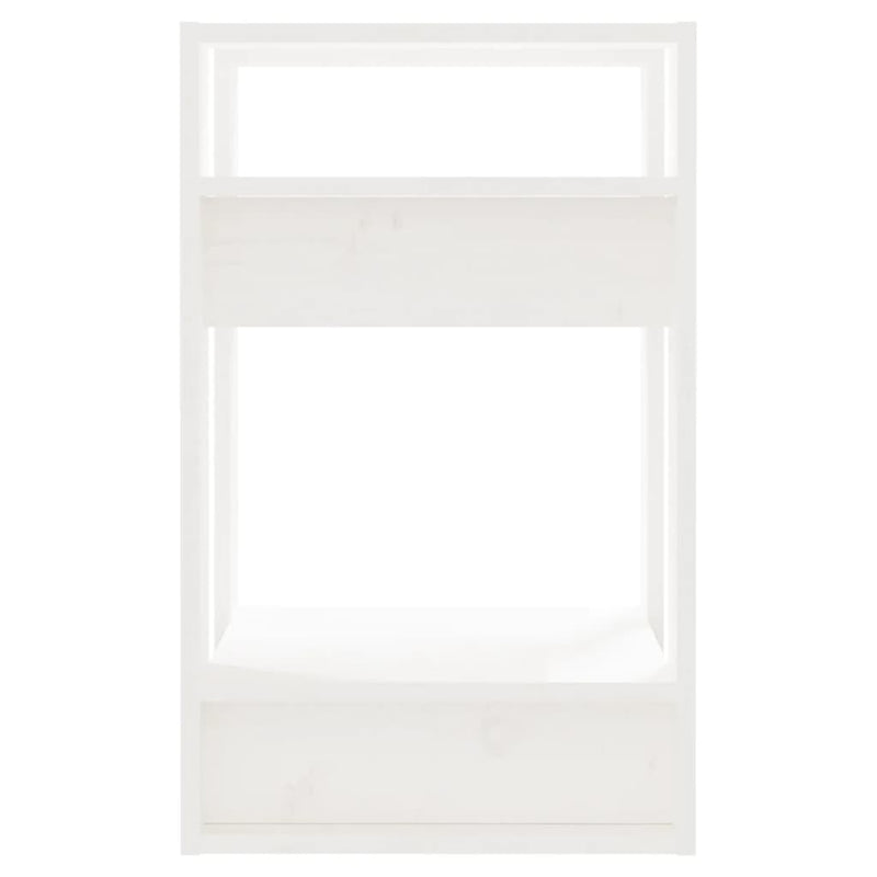 vidaXL Book Cabinet/Room Divider White 41x35x57 cm Solid Wood Pine