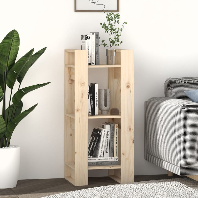 vidaXL Book Cabinet/Room Divider 41x35x91 cm Solid Wood Pine
