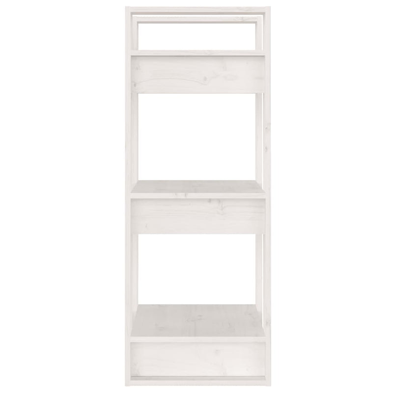 vidaXL Book Cabinet/Room Divider White 41x35x91 cm Solid Wood Pine