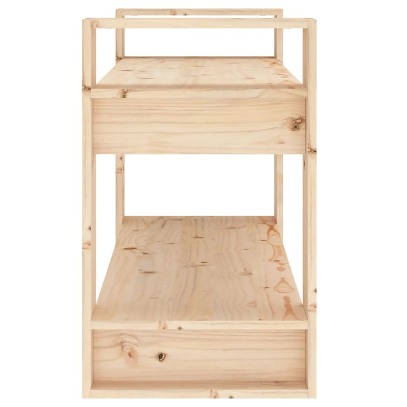 vidaXL Book Cabinet/Room Divider 80x35x56.5 cm Solid Wood Pine