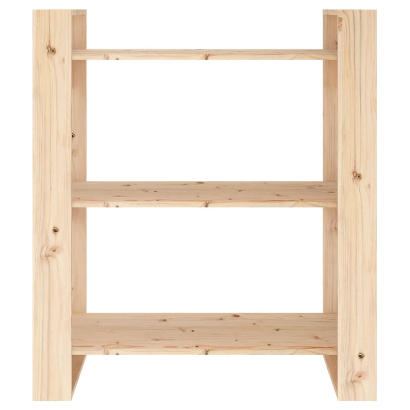 vidaXL Book Cabinet/Room Divider 80x35x91 cm Solid Wood Pine