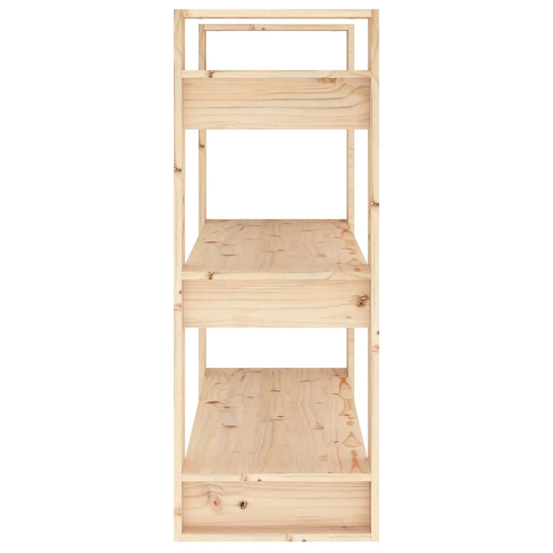 vidaXL Book Cabinet/Room Divider 80x35x91 cm Solid Wood Pine