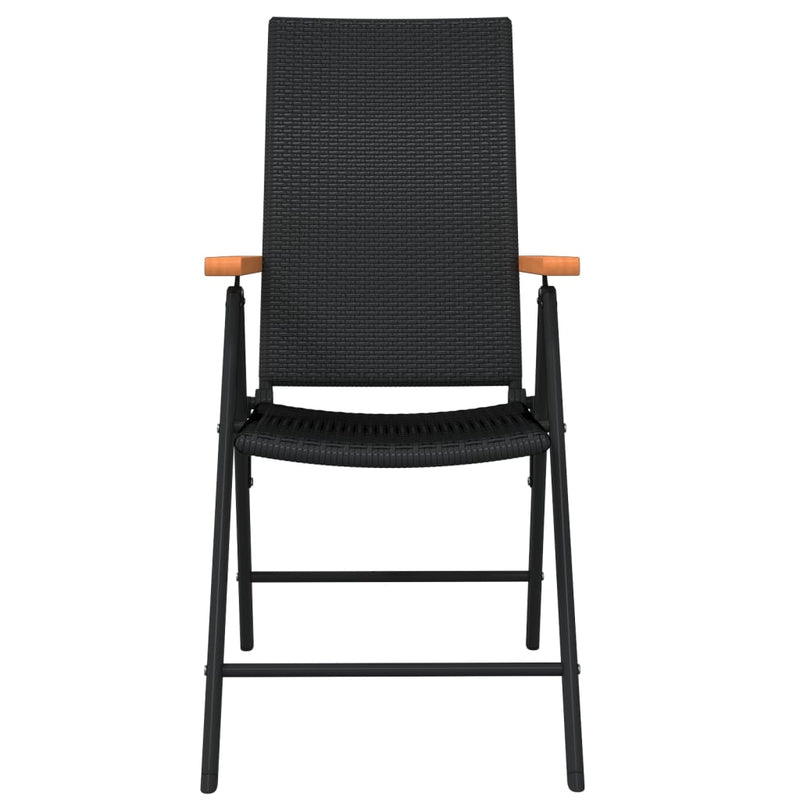 vidaXL 5 Piece Garden Dining Set Black