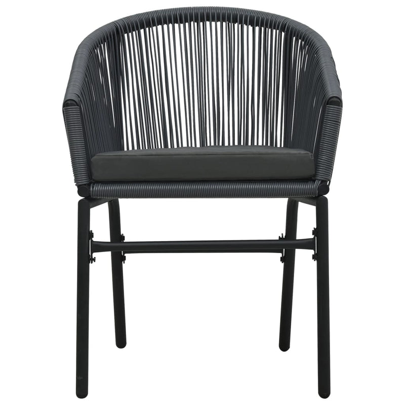vidaXL 3 Piece Garden Dining Set Grey