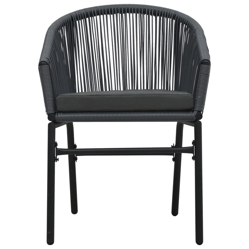 vidaXL 7 Piece Garden Dining Set Grey