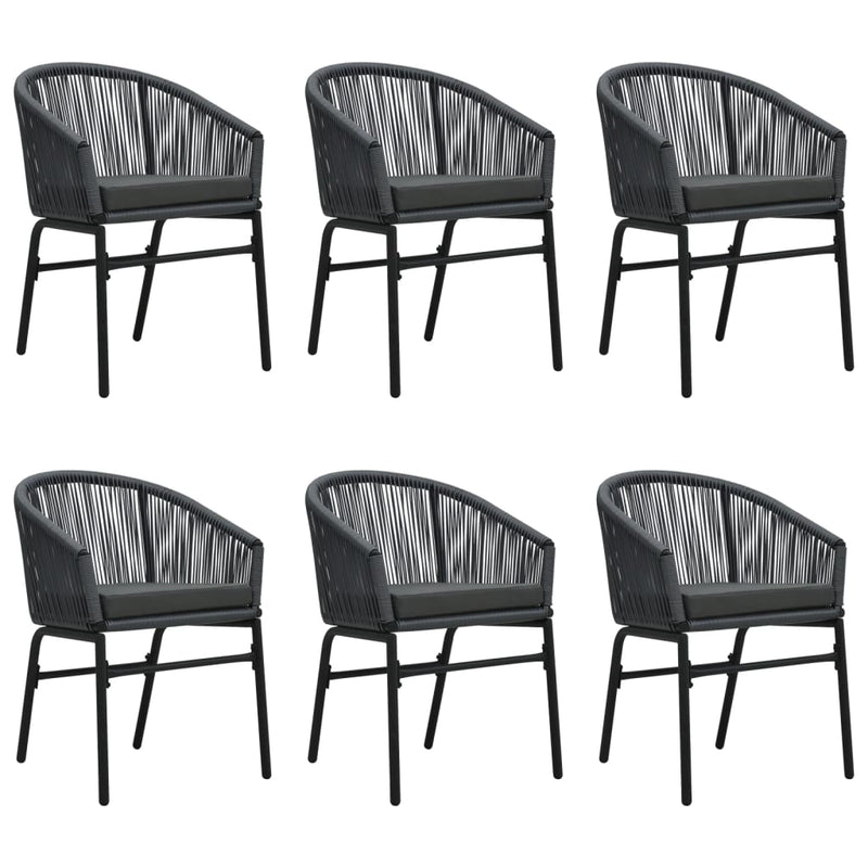 vidaXL 7 Piece Garden Dining Set Grey