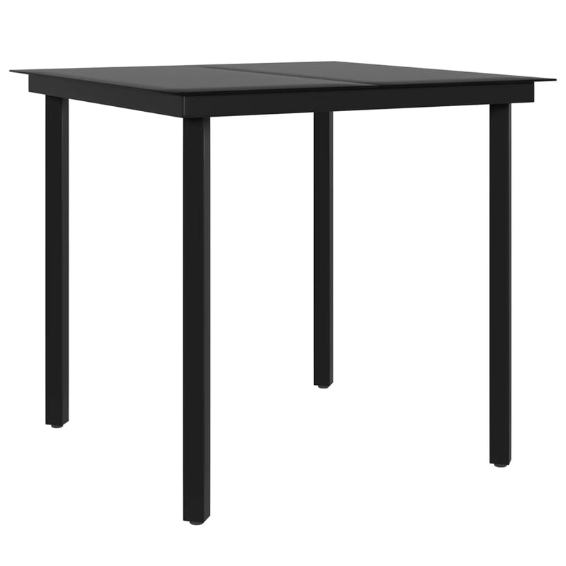 vidaXL 5 Piece Garden Dining Set with Cushions Beige and Black