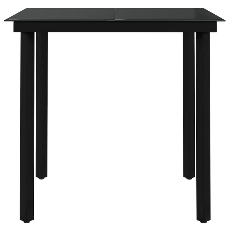 vidaXL 3 Piece Outdoor Dining Set Brown and Black