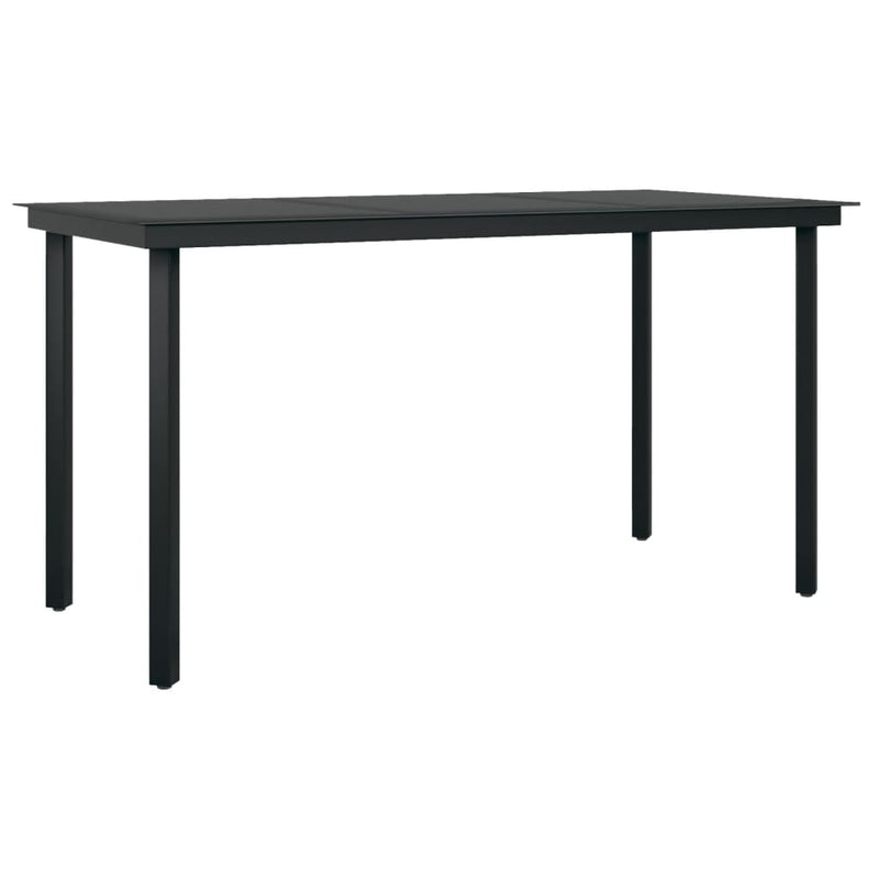 vidaXL 5 Piece Outdoor Dining Set Brown and Black