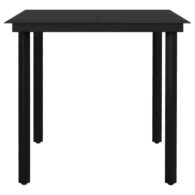 vidaXL 5 Piece Garden Dining Set Dark Grey