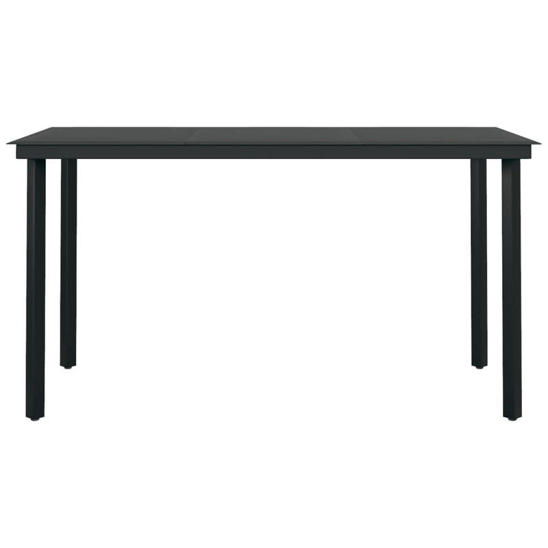 vidaXL 7 Piece Garden Dining Set Dark Grey