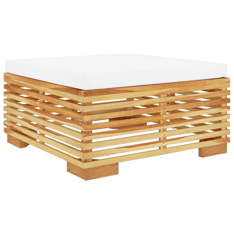 vidaXL 3 Piece Garden Lounge Set with Cushions Solid Wood Teak