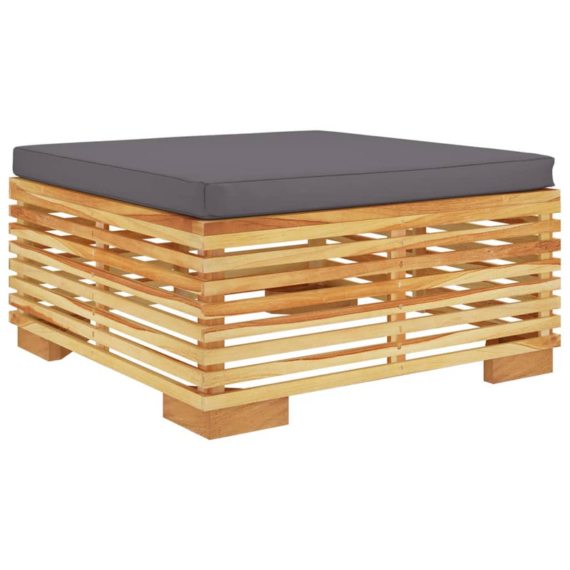 vidaXL 3 Piece Garden Lounge Set with Cushions Solid Wood Teak