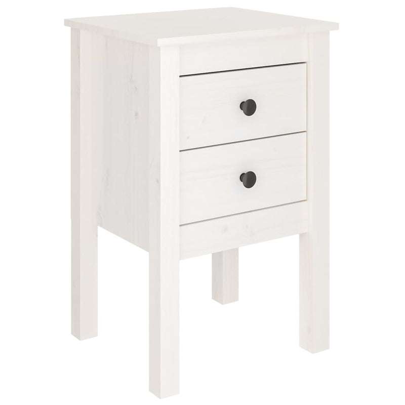 vidaXL Bedside Cabinets 2 pcs White 40x35x61.5 cm Solid Wood Pine