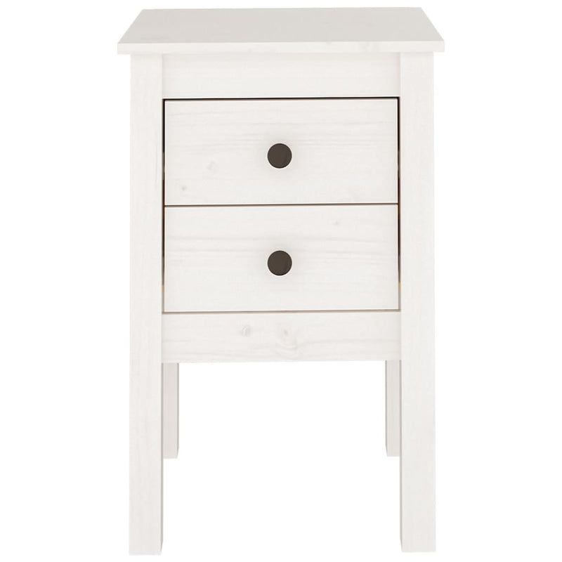 vidaXL Bedside Cabinets 2 pcs White 40x35x61.5 cm Solid Wood Pine