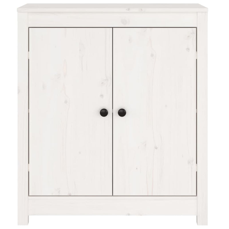 vidaXL Sideboard White 70x35x80 cm Solid Wood Pine