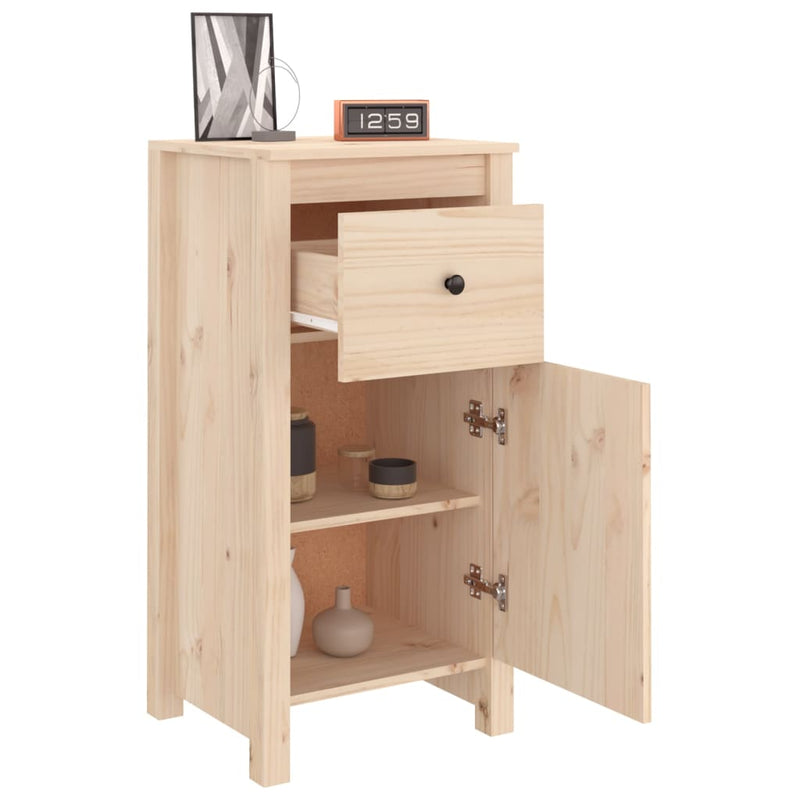 vidaXL Sideboards 2 pcs 40x35x80 cm Solid Wood Pine