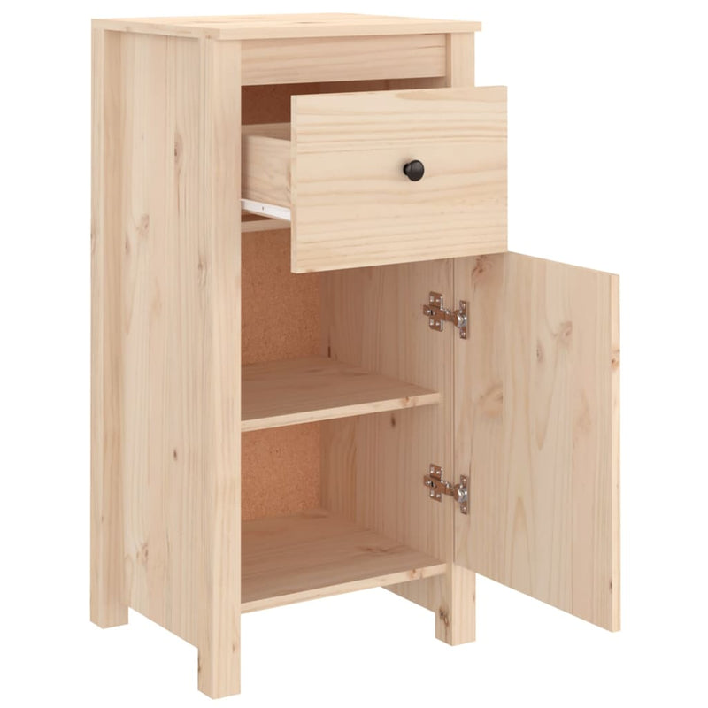 vidaXL Sideboards 2 pcs 40x35x80 cm Solid Wood Pine