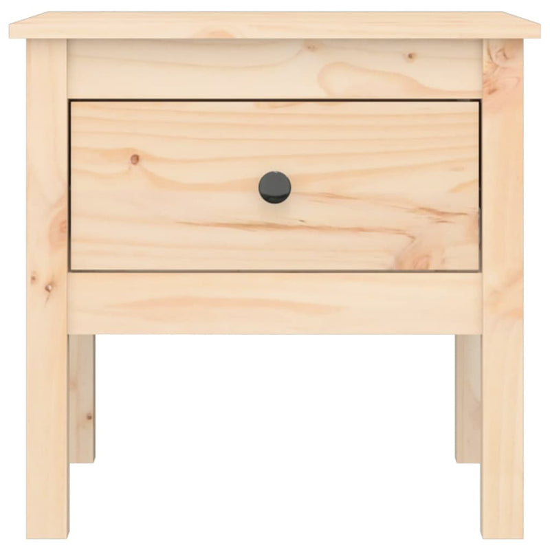 vidaXL Side Tables 2 pcs 50x50x49 cm Solid Wood Pine