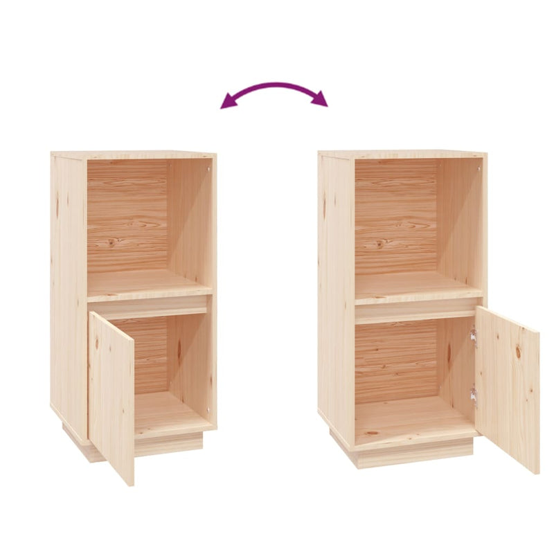 vidaXL Sideboard 38x35x80 cm Solid Wood Pine