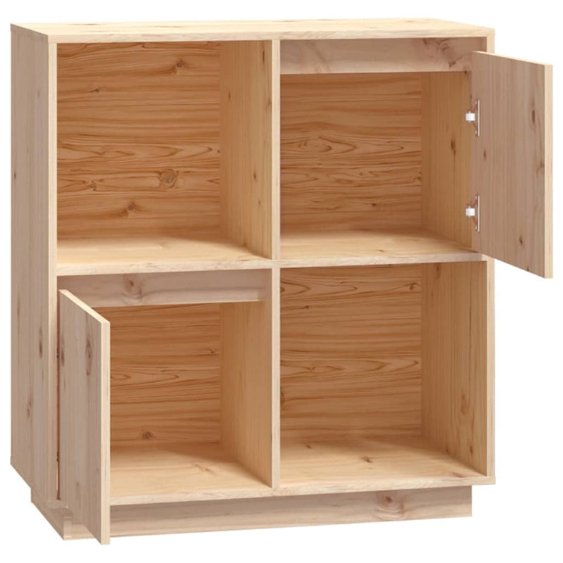 vidaXL Sideboard 74x35x80cm Solid Wood Pine
