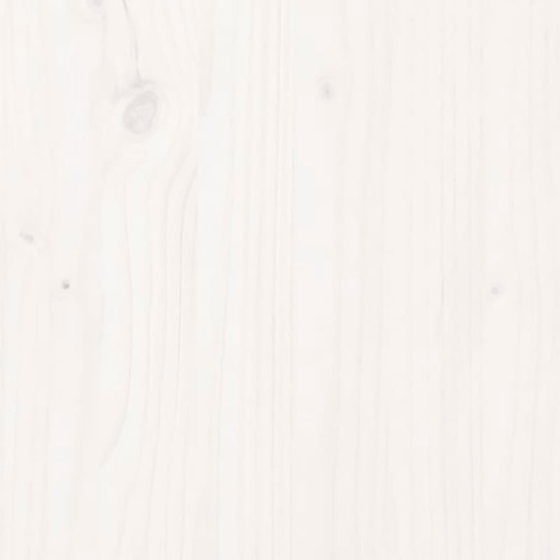 Sideboard White 74x35x80 cm Solid Wood Pine