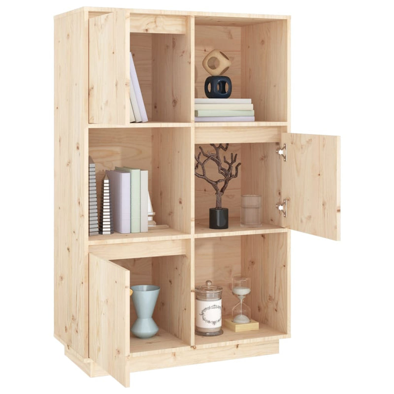 vidaXL Highboard 74x35x117 cm Solid Wood Pine
