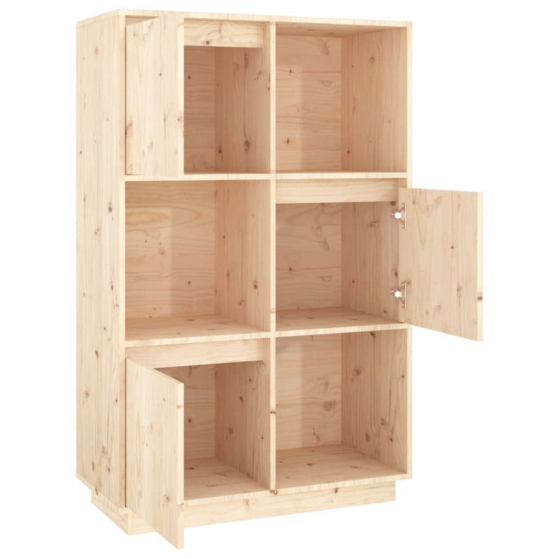 vidaXL Highboard 74x35x117 cm Solid Wood Pine