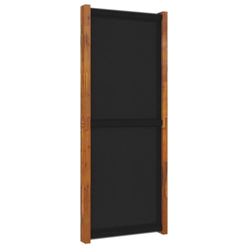 vidaXL 5-Panel Room Divider Black 350x180 cm
