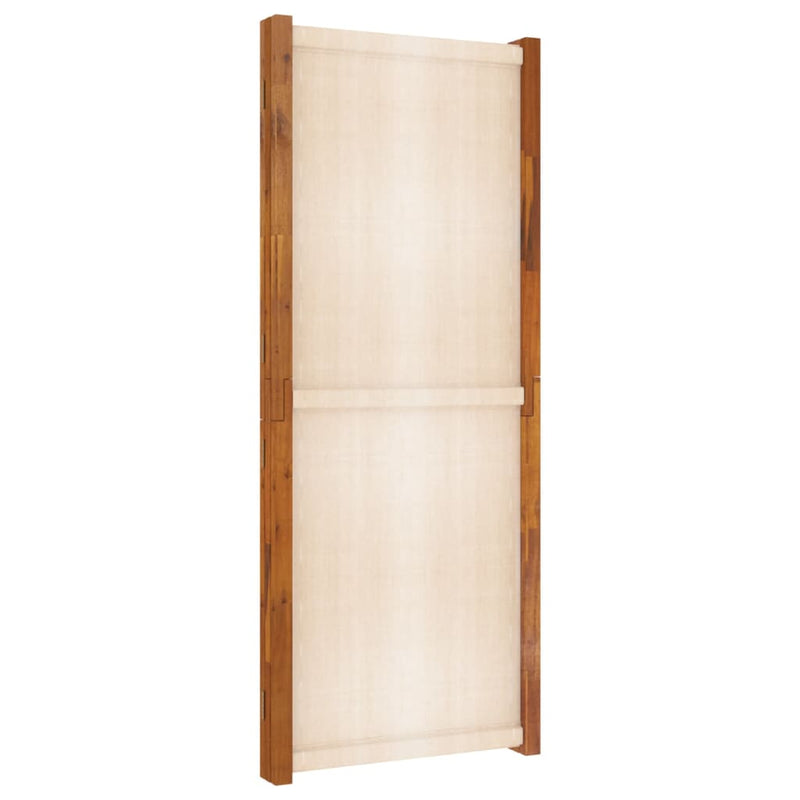 vidaXL 3-Panel Room Divider Cream White 210x180 cm