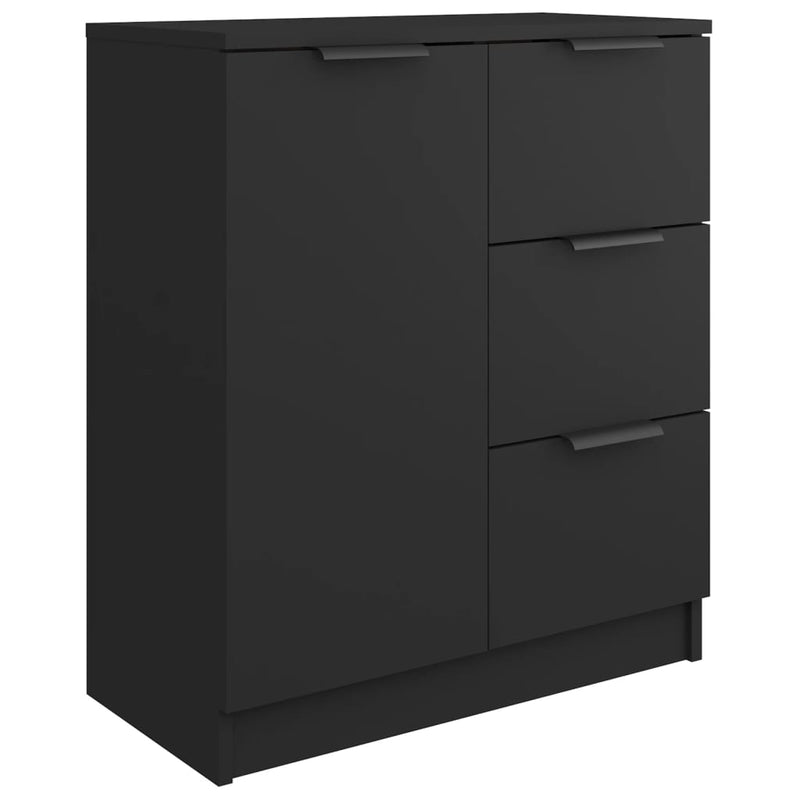 vidaXL Sideboard Black 60x30x70 cm Engineered Wood